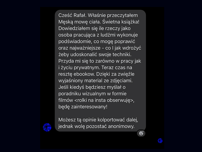 Opinia o e-booku Męska mowa ciała
