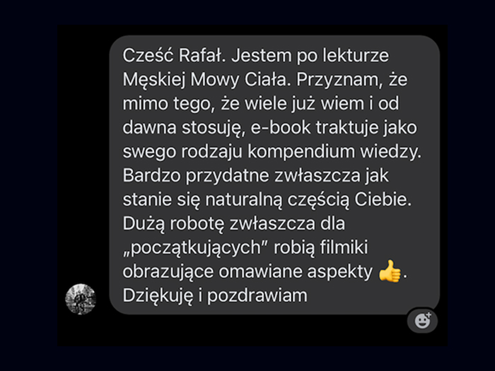 Opinia o e-booku Męska mowa ciała