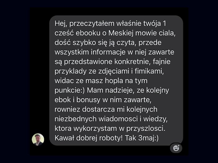 Opinia o e-booku Męska mowa ciała