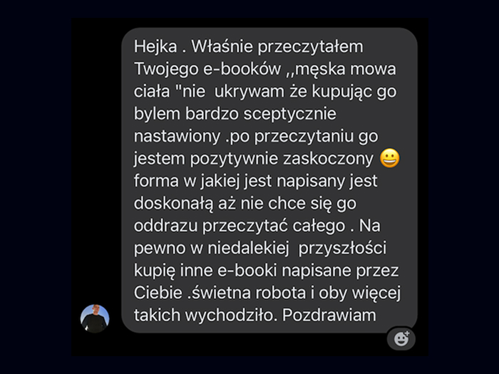 Opinia o e-booku Męska mowa ciała