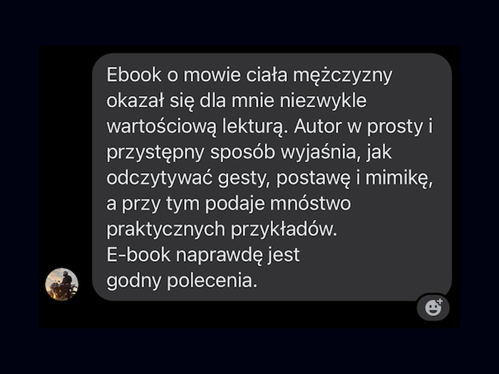 Opinia o e-booku Męska mowa ciała